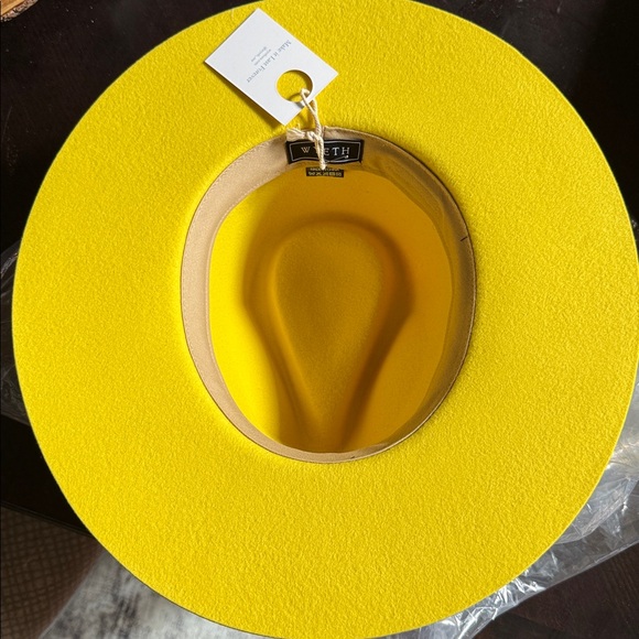 NEW Piper Felt Fedora Wyeth bright Yellow Women's Fashion Hat - Picture 8 of 8